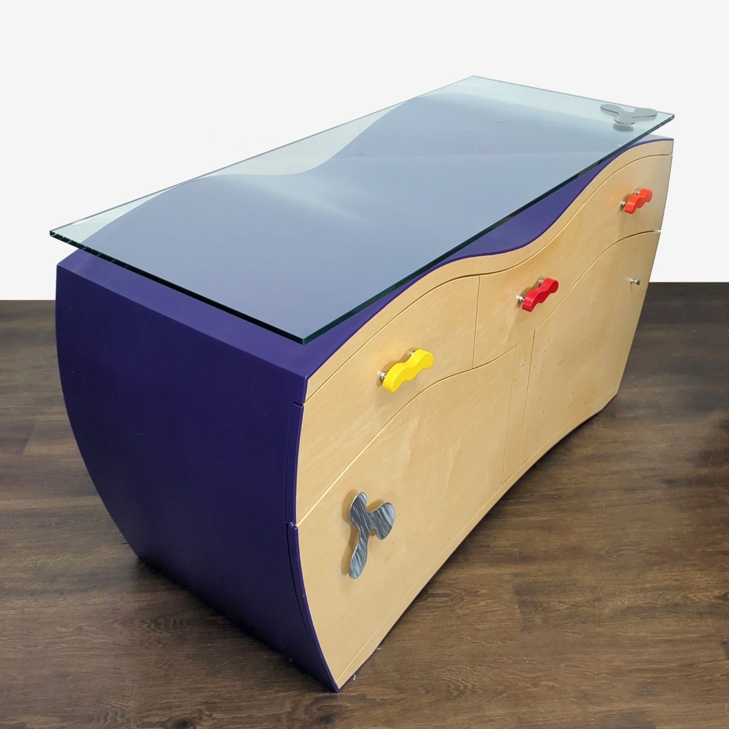 Two-Piece Custom Buffet by Local Artists Sideboard - image-6