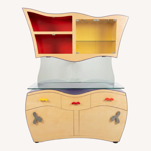 Used Two-Piece Custom Buffet by Local Artists Sideboard for sale on AptDeco