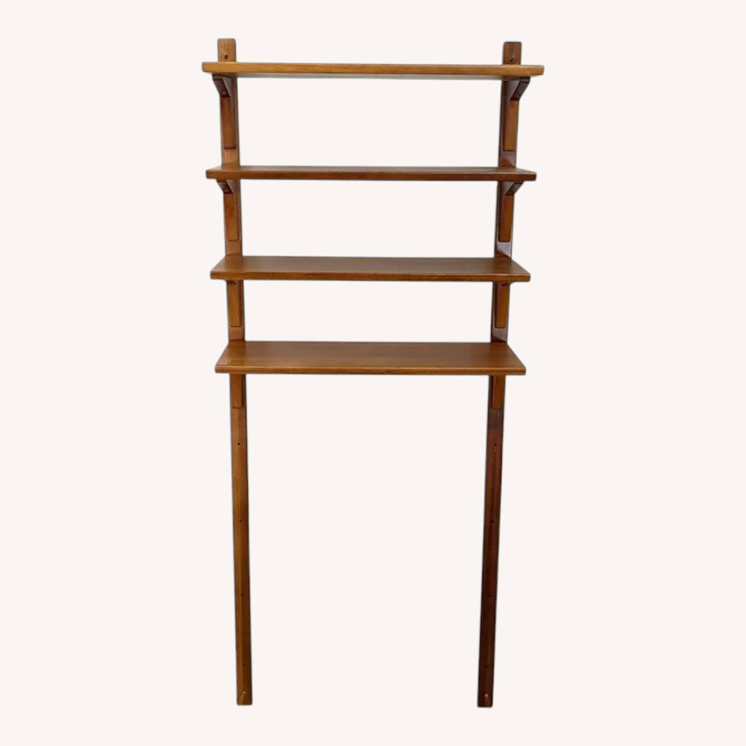 West Elm Wooden Bookshelf with 4 Shelves - image-0