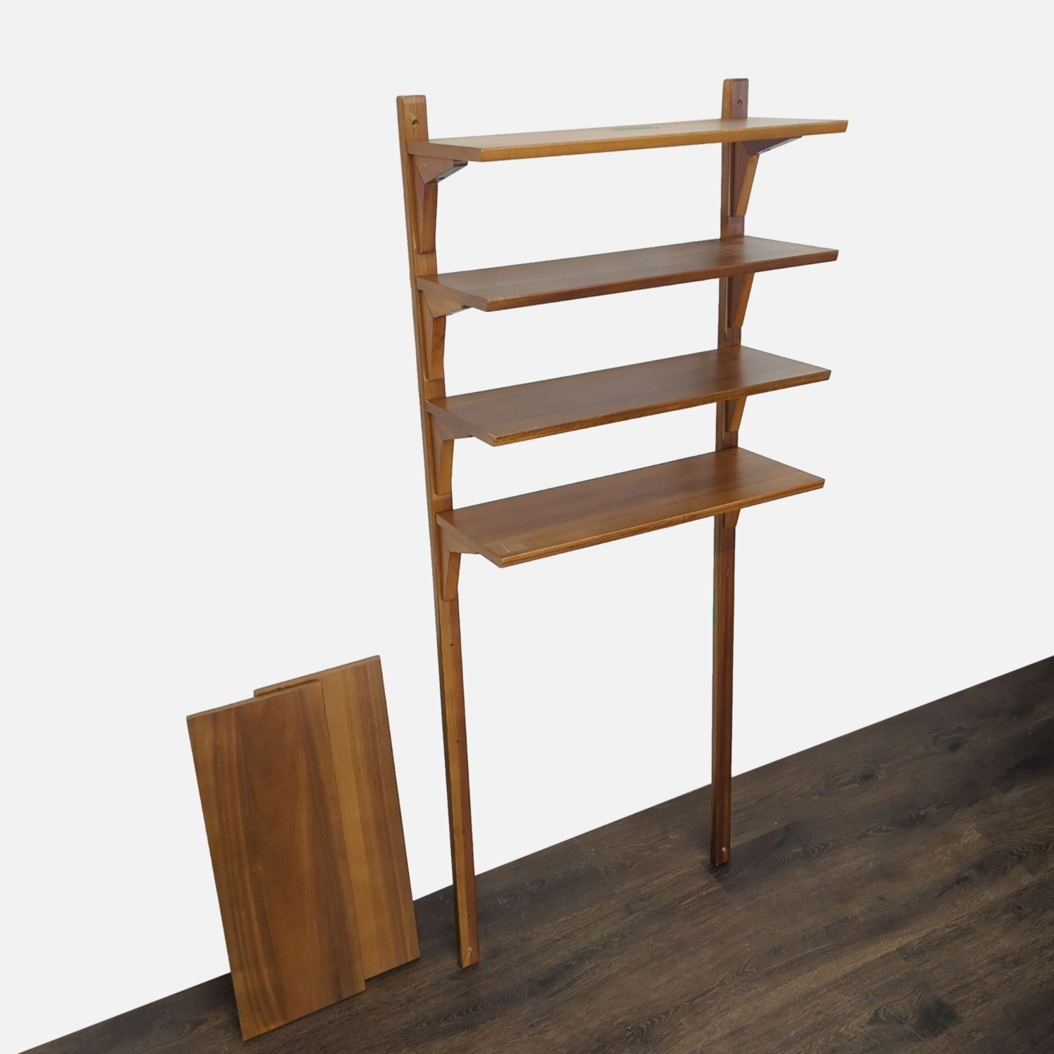 West Elm Wooden Bookshelf with 4 Shelves - image-7
