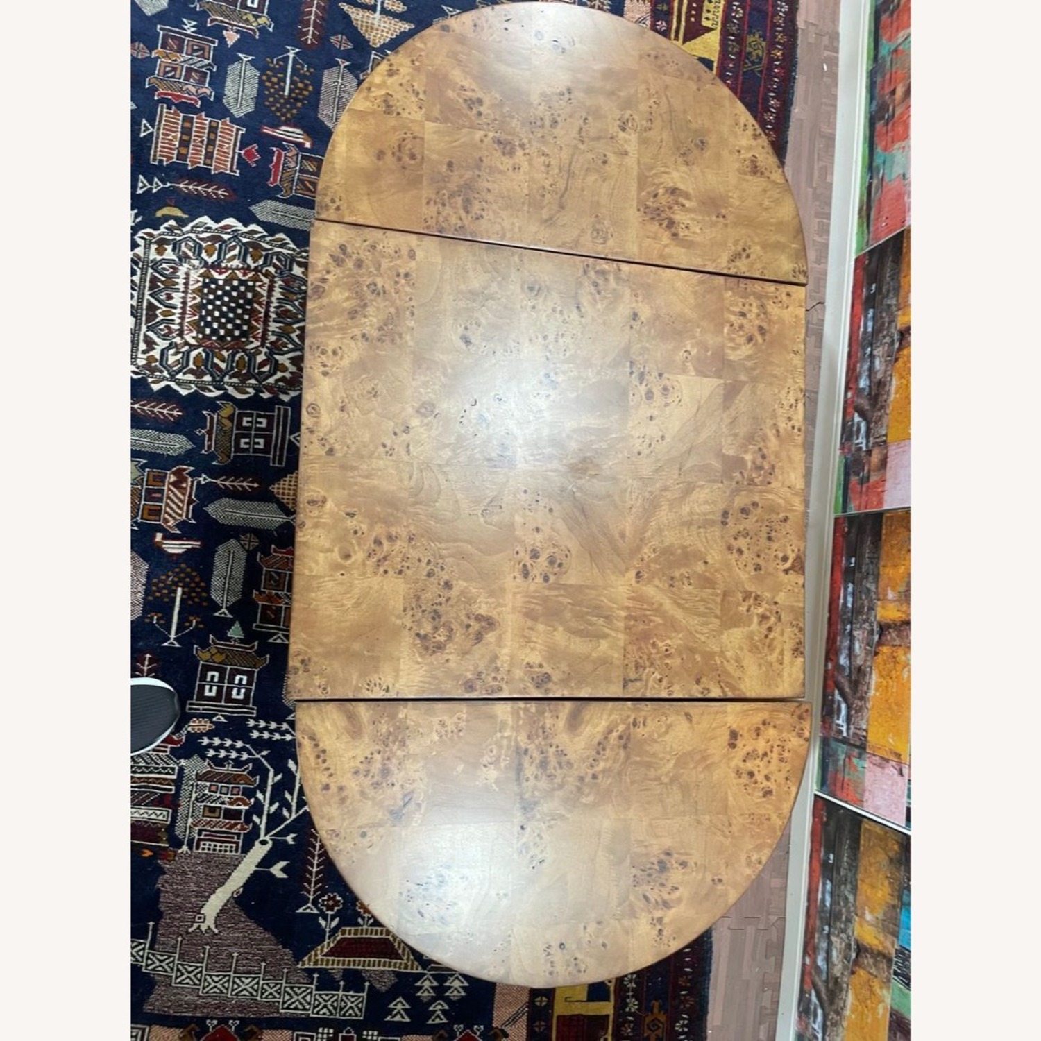 Frontgate Three-Piece Burlwood Veneer Coffee Table - image-2