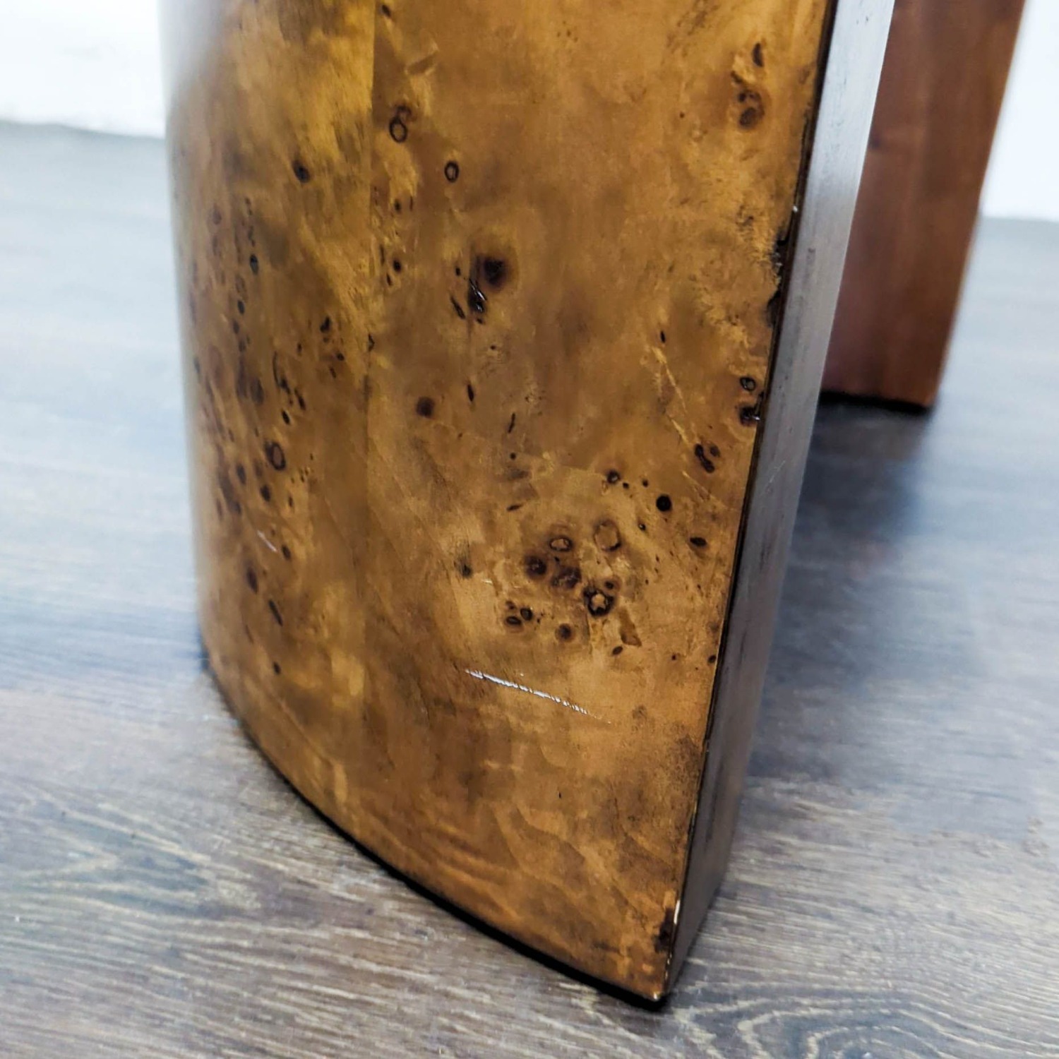 Frontgate Three-Piece Burlwood Veneer Coffee Table - image-7