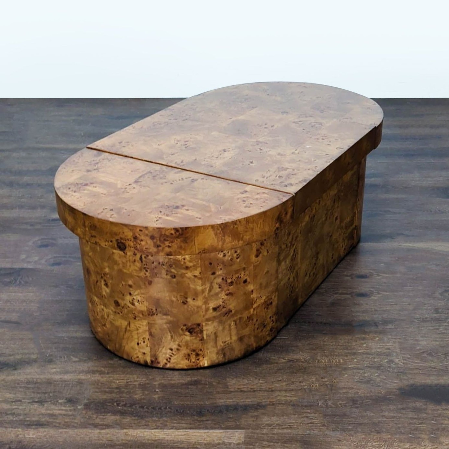Frontgate Three-Piece Burlwood Veneer Coffee Table - image-9