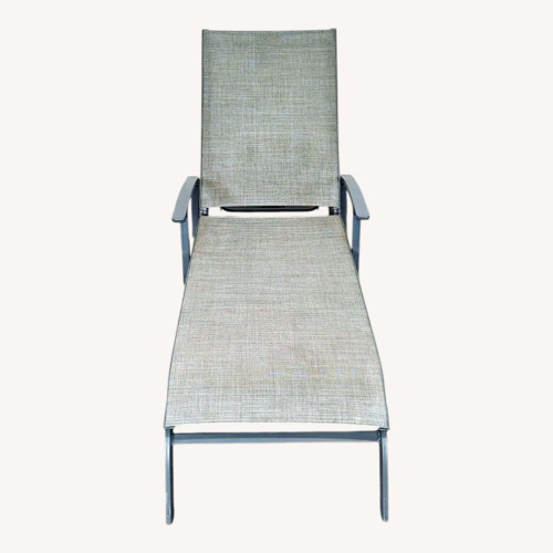 Used Sunbrella Outdoor Adjustable Chaise Lounge Chair for sale on AptDeco