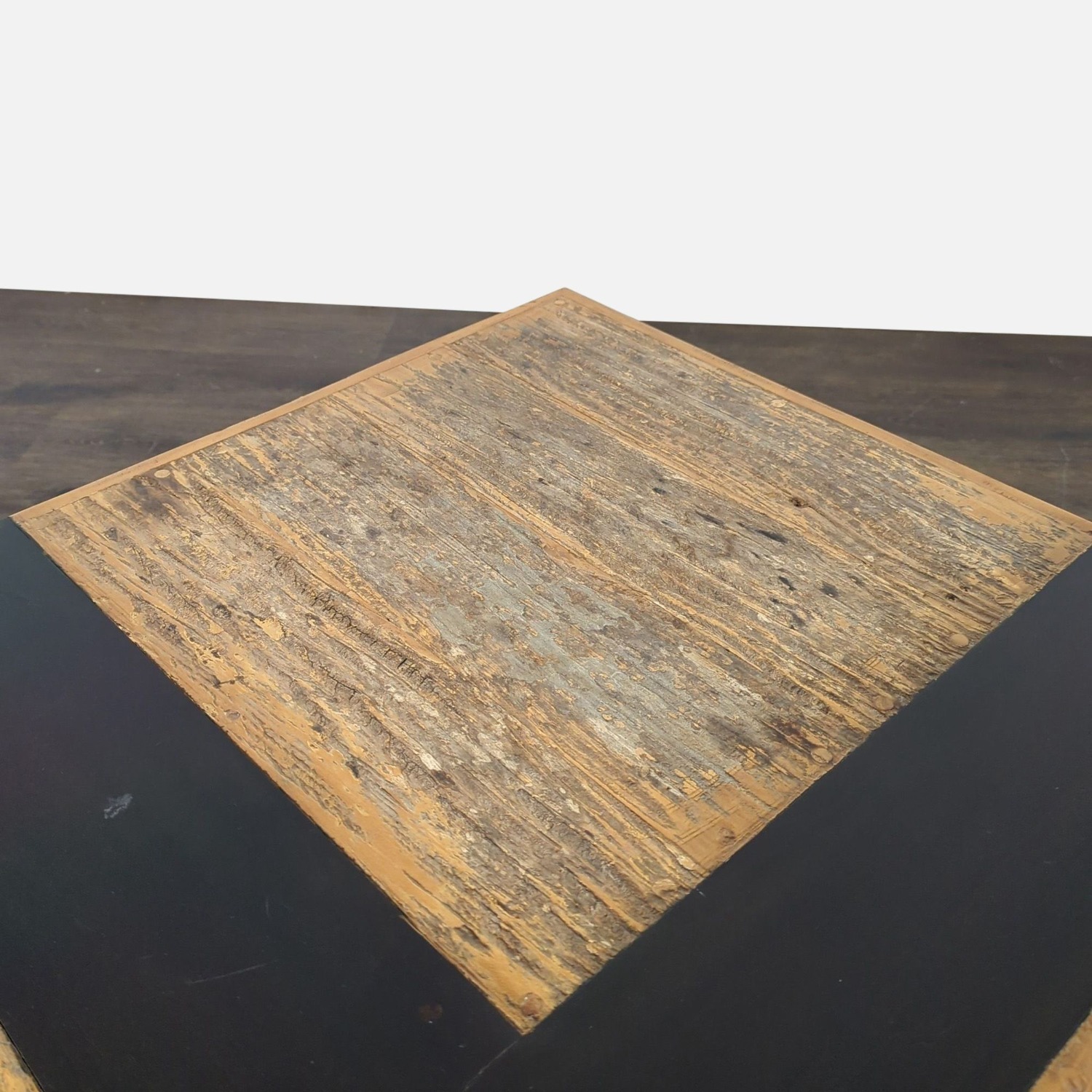 Wood Contrast Square Coffee Table - image-3