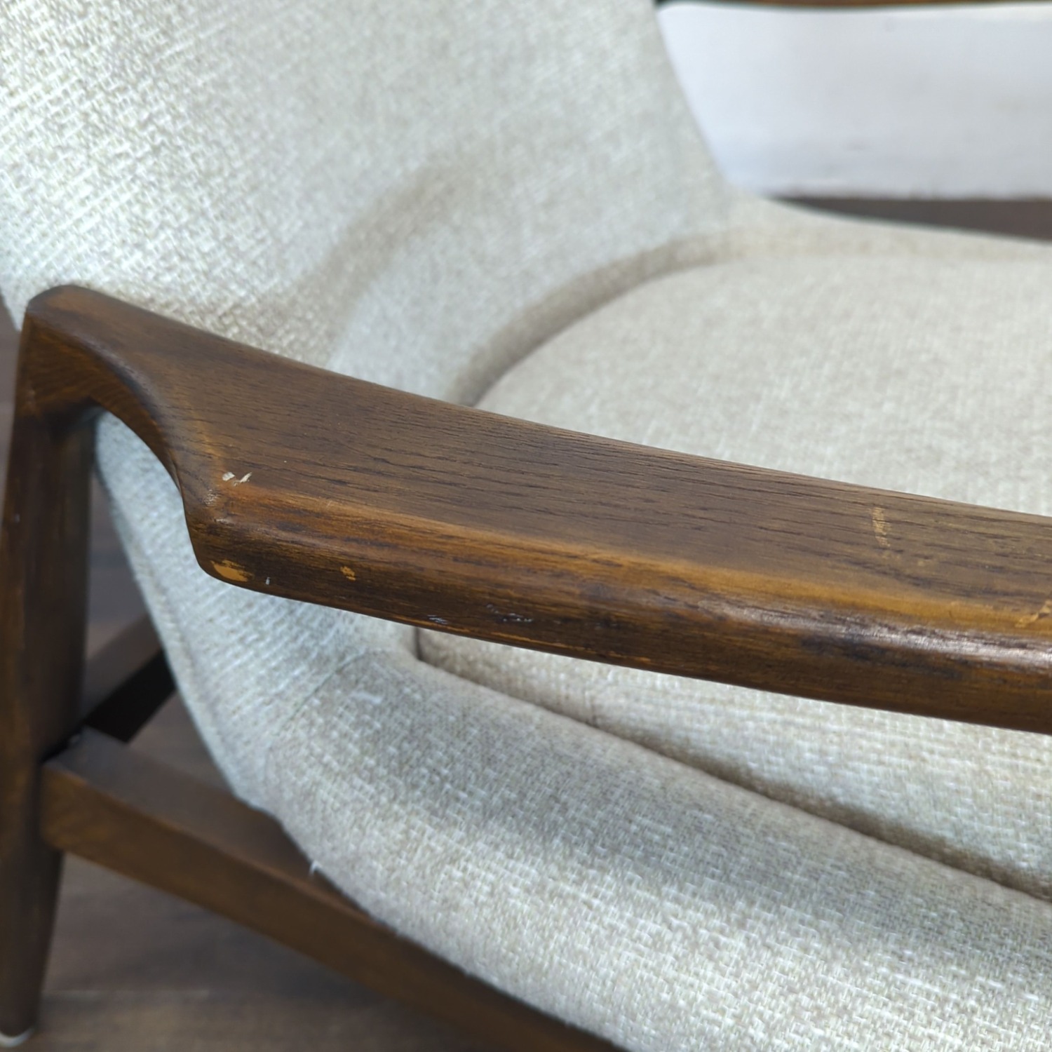 Four Hands Braden Modern Lounge Chair with Wooden  - image-1