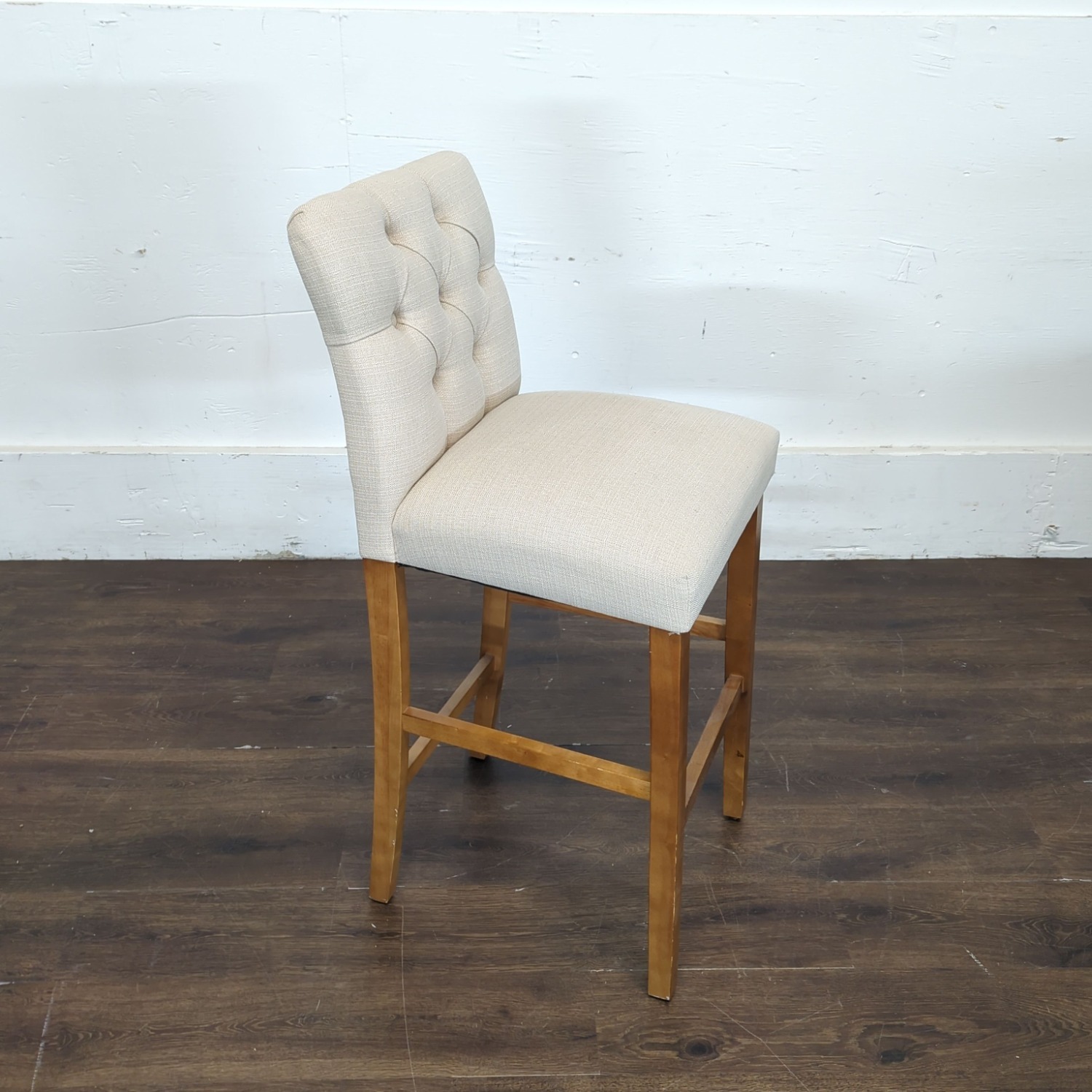 Upholstered Bar Stool Wood Stool - image-2
