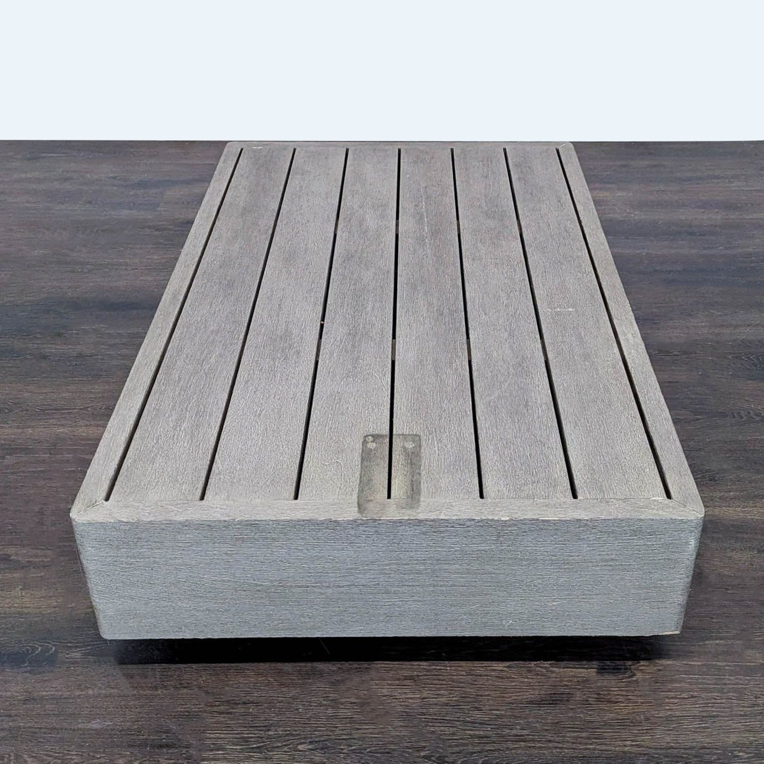 Restoration Hardware Maya Weathered Teak Modern Table - image-6