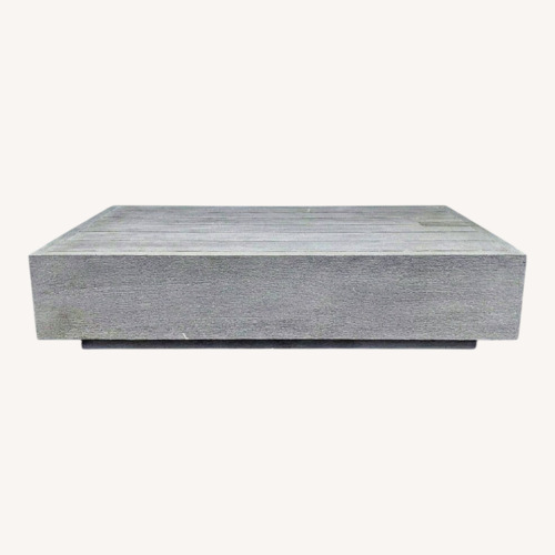 Used Restoration Hardware Maya Weathered Teak Modern Table for sale on AptDeco
