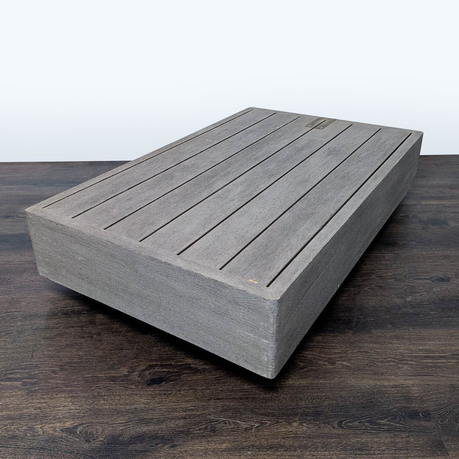 Restoration Hardware Maya Weathered Teak Modern Table - image-3