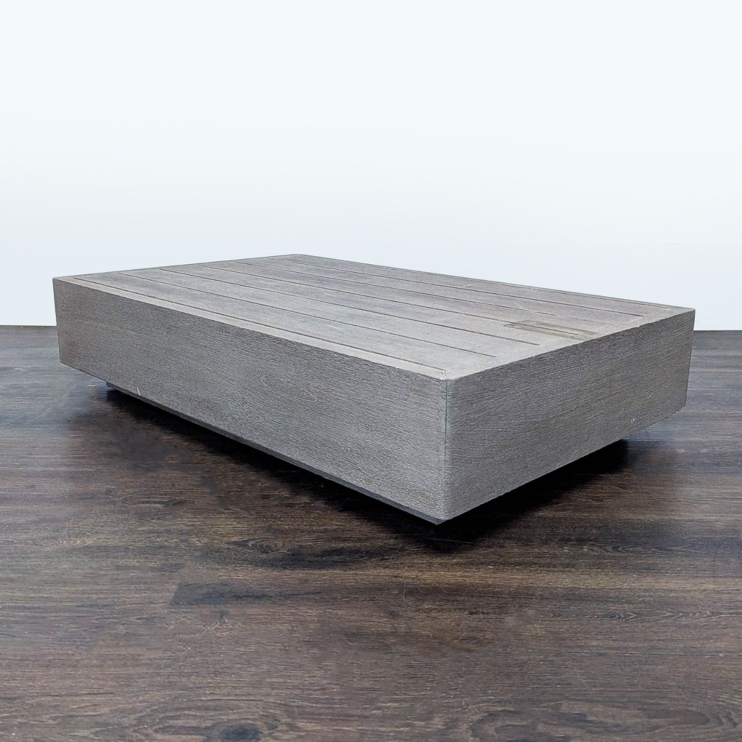 Restoration Hardware Maya Weathered Teak Modern Table - image-8