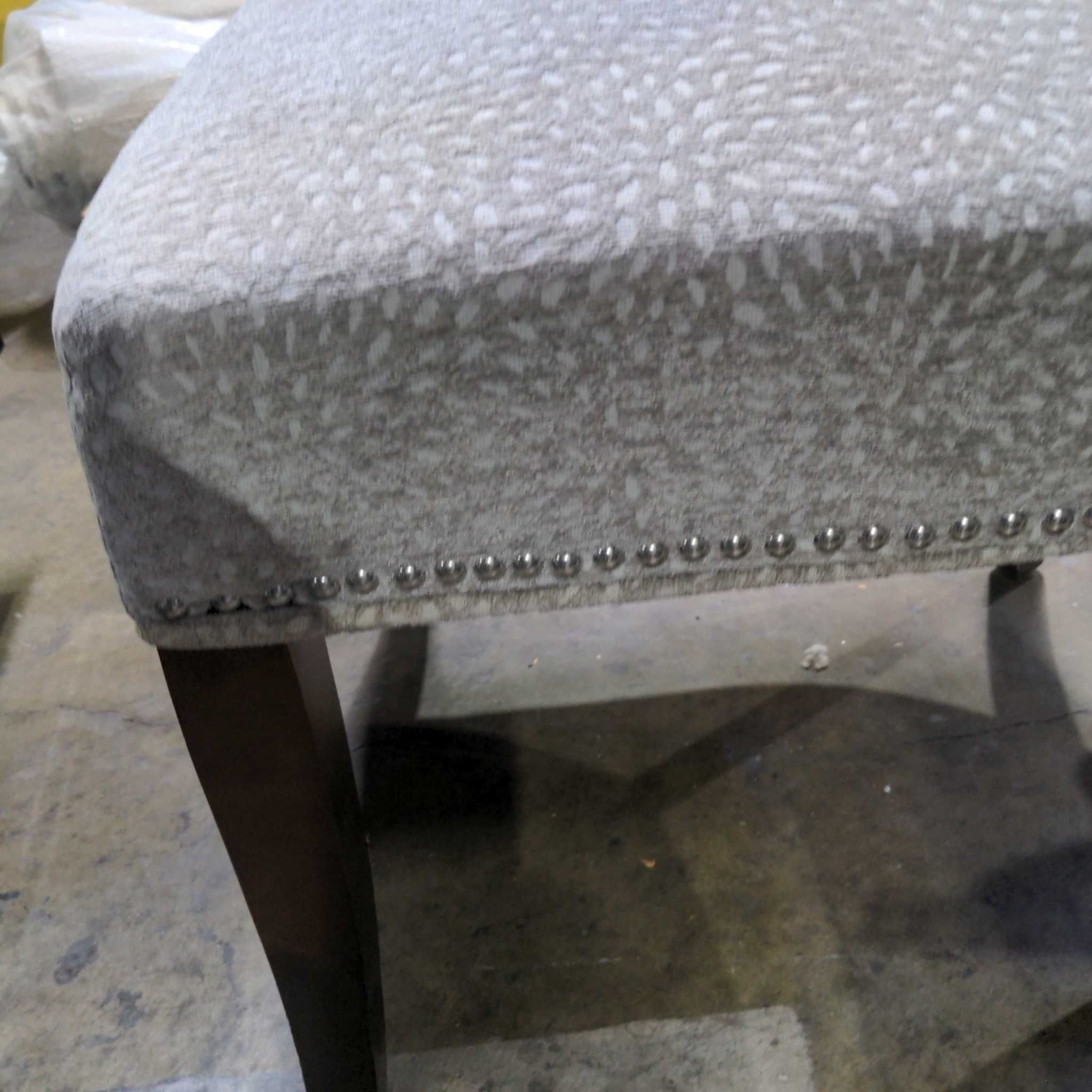 Modern Lounge Chair with Light Patterned Fabric Chair - image-2
