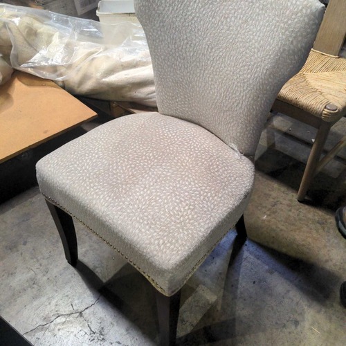 Used Modern Lounge Chair with Light Patterned Fabric Chair for sale on AptDeco