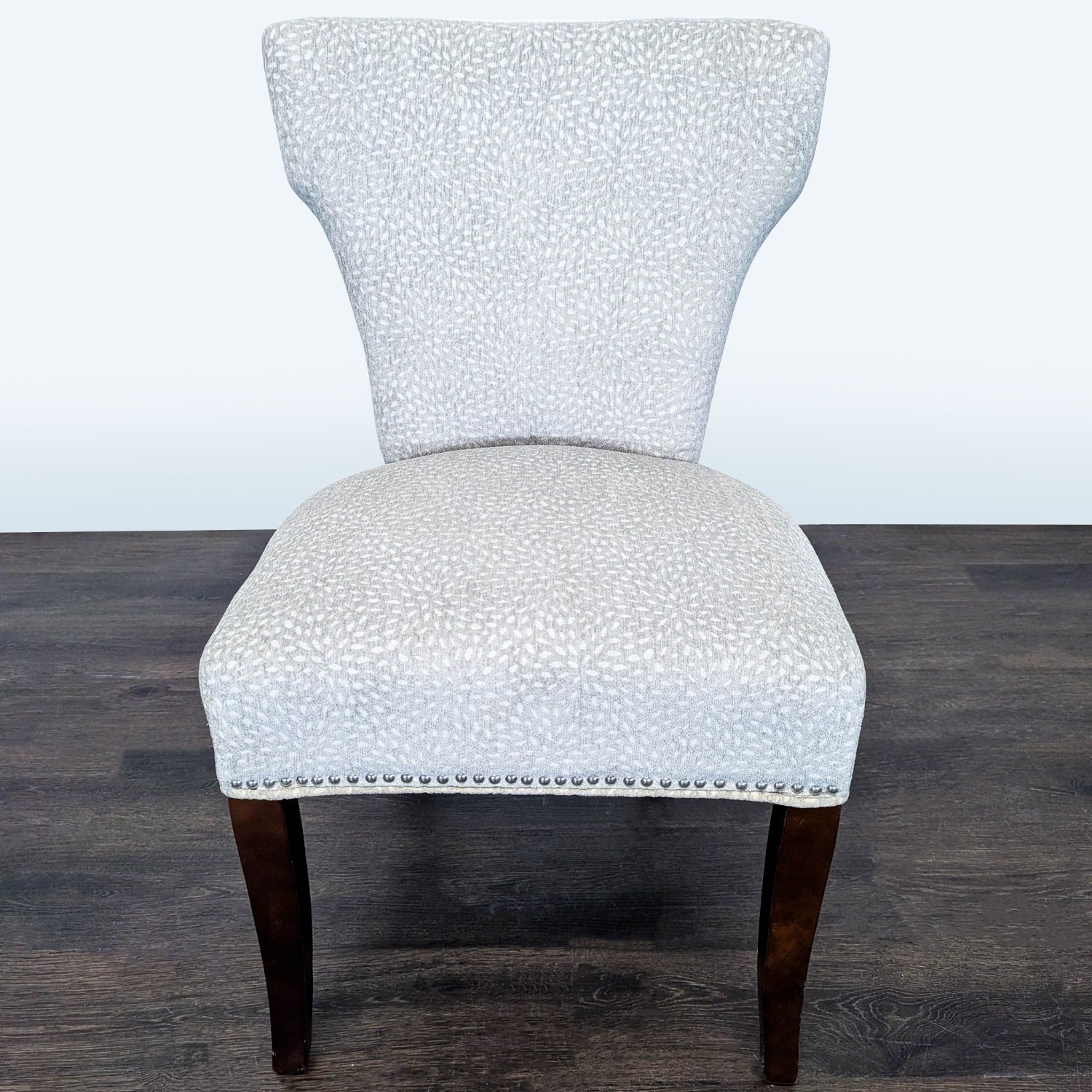Modern Lounge Chair with Light Patterned Fabric Chair - image-6
