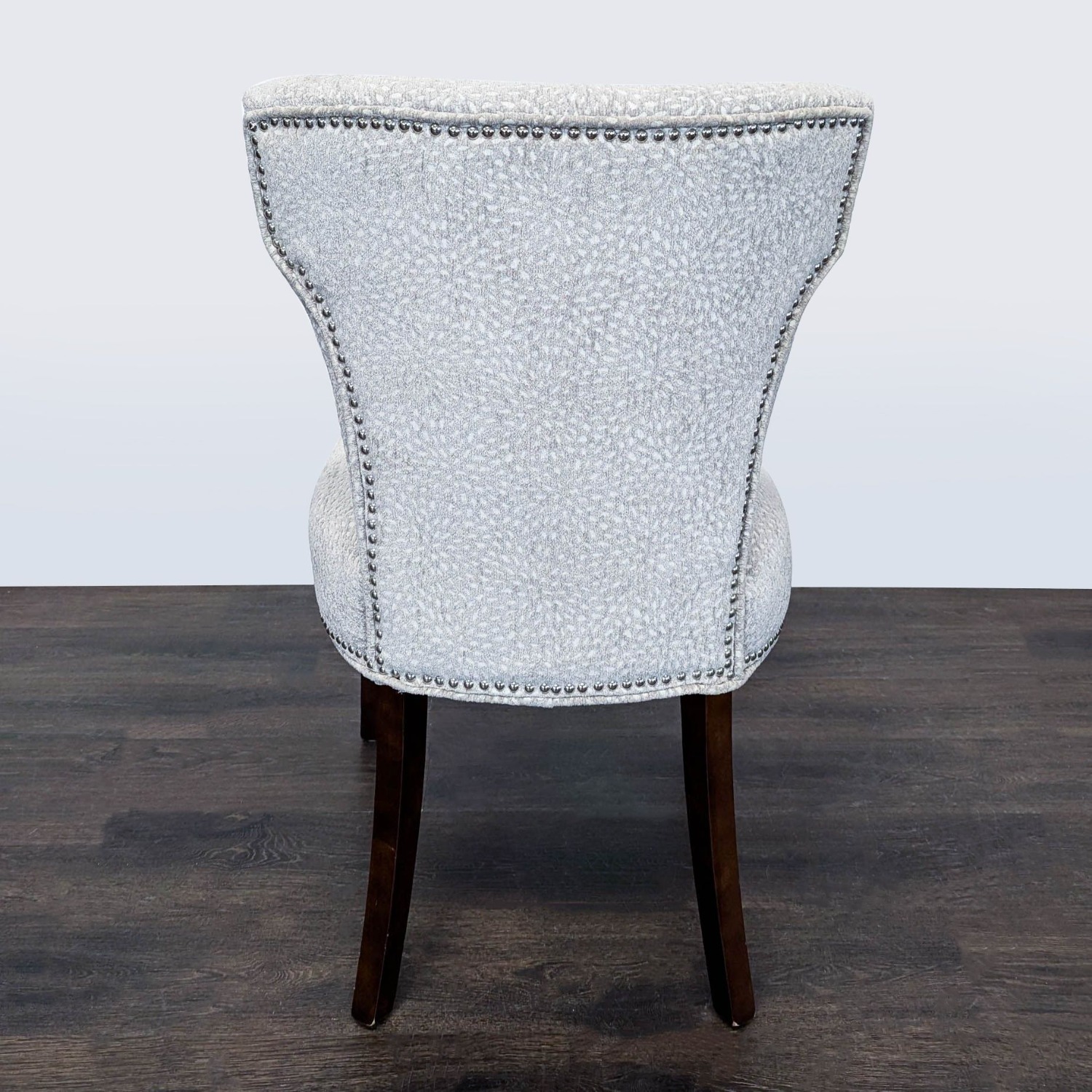 Modern Lounge Chair with Light Patterned Fabric Chair - image-4
