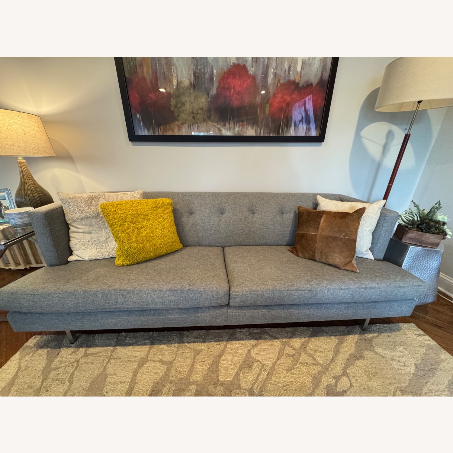 CB2 Avec Light Grey Sofa - image-1