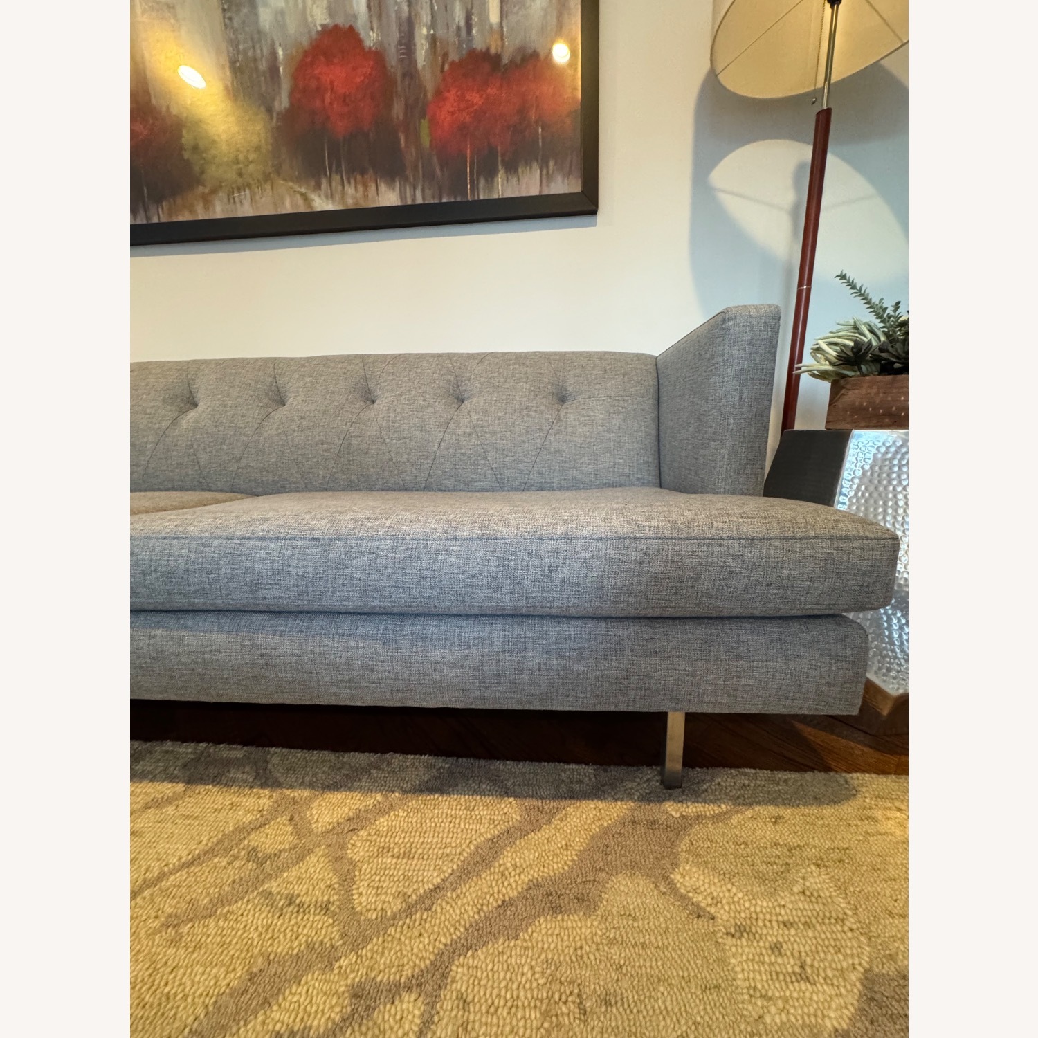 CB2 Avec Light Grey Sofa - image-3