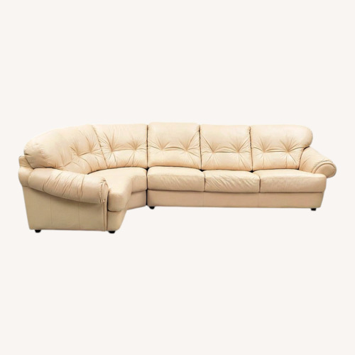 Used Calia Italia Leather Sectional for sale on AptDeco