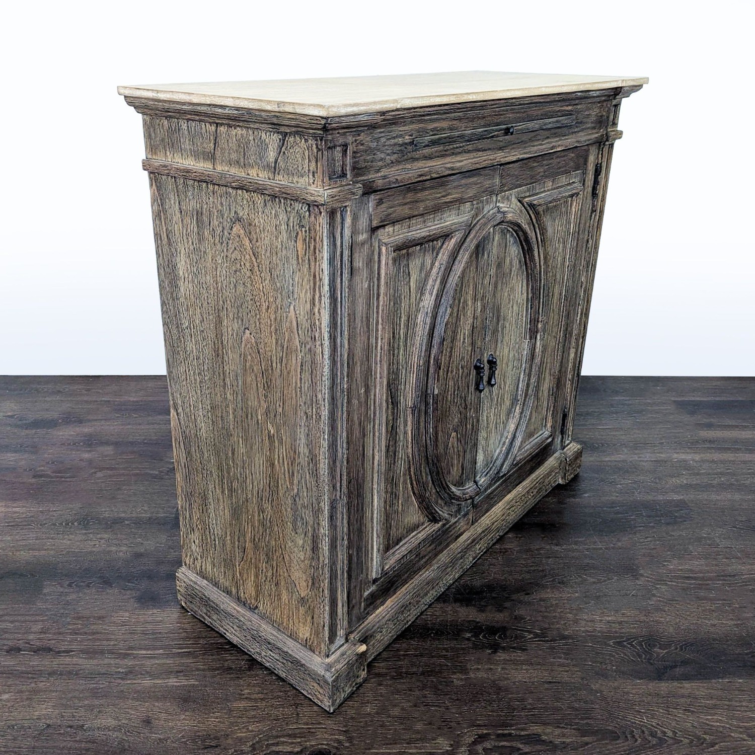 Two Door Cabinet with Molded Designs on Doors	 - image-6