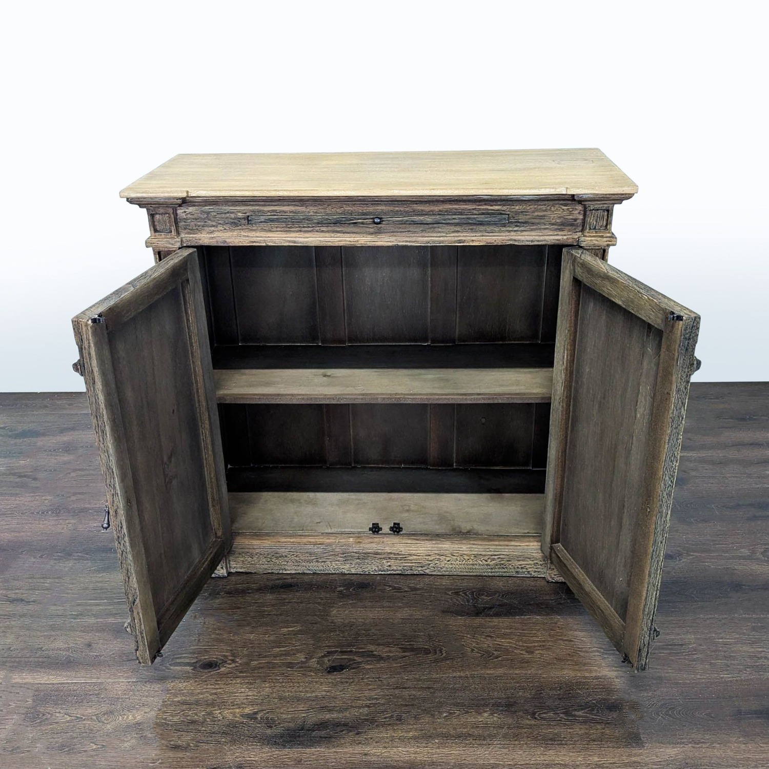Two Door Cabinet with Molded Designs on Doors	 - image-7
