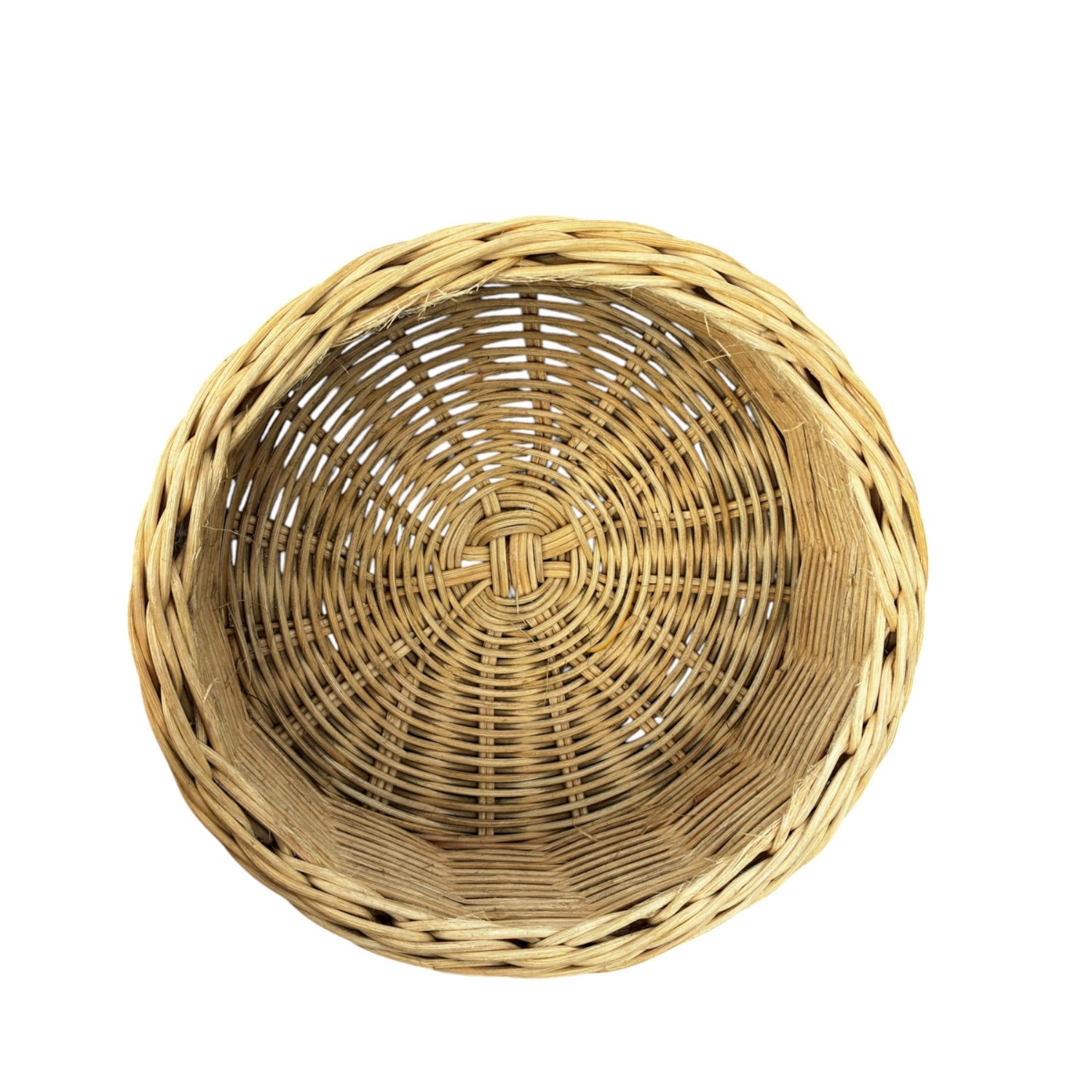 Hand-Woven Natural Wicker Basket with Lid & Handle - image-5