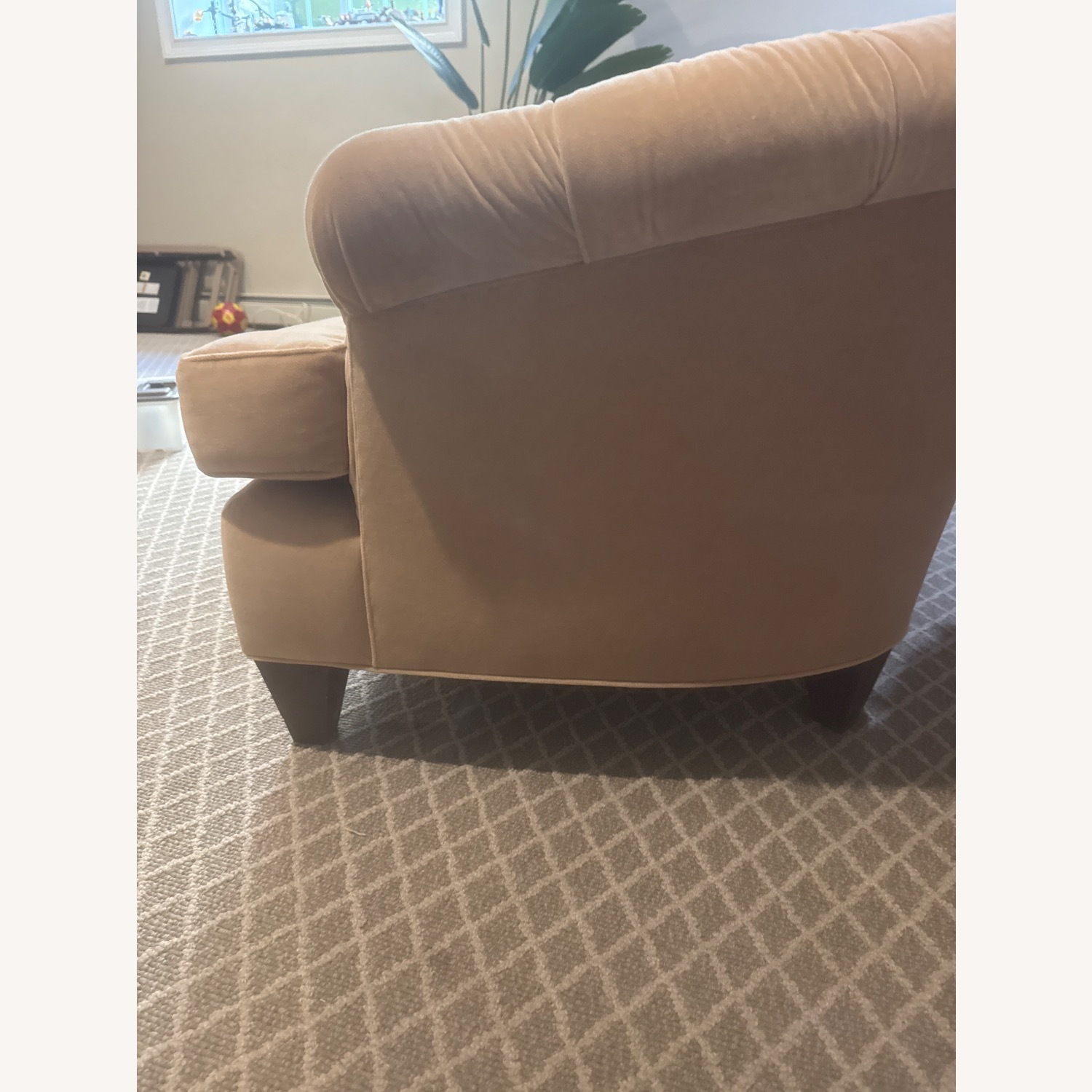 Vintage Tufted Chesterfield Sofa – Neutral Beige - image-2