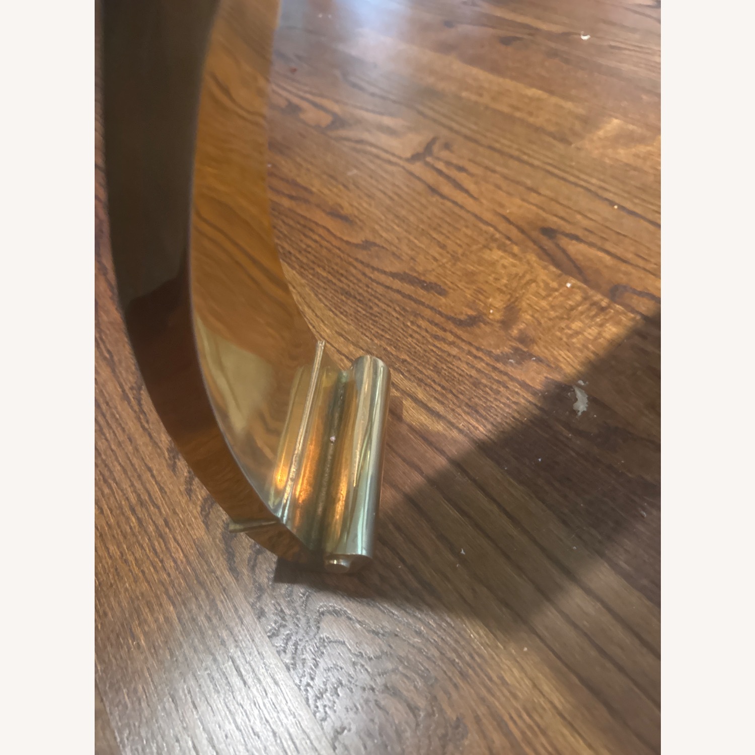 Vintage Brass Glass Coffee Table - image-7