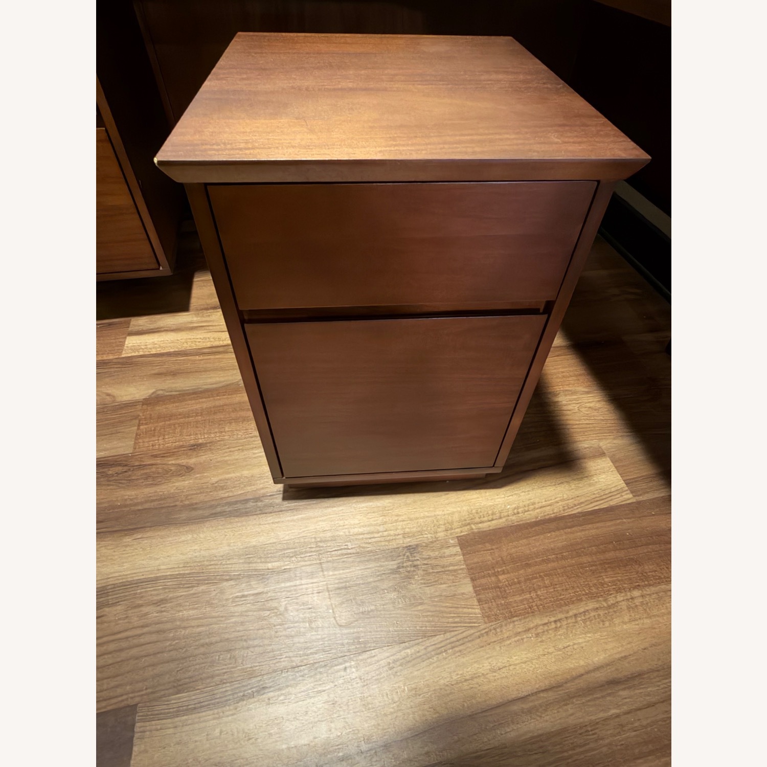 Living Spaces Dark Brown Desk - image-2