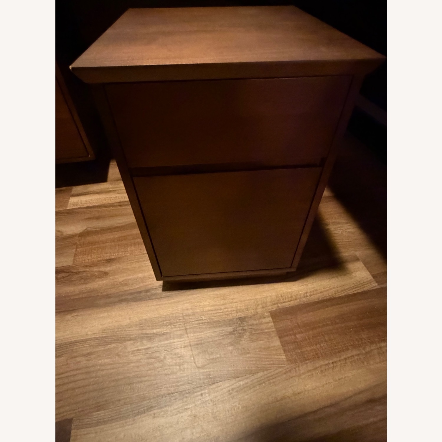 Living Spaces Dark Brown Desk - image-3