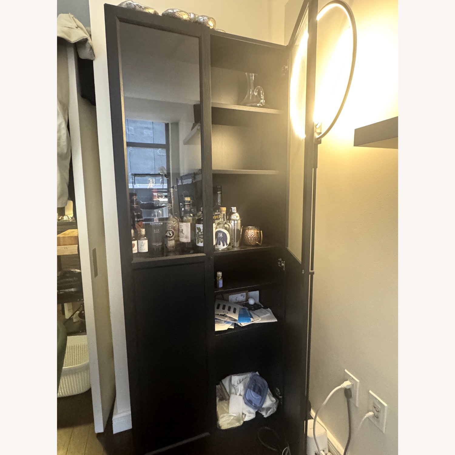 IKEA BILLY / OXBERG Black Bookcase - image-5
