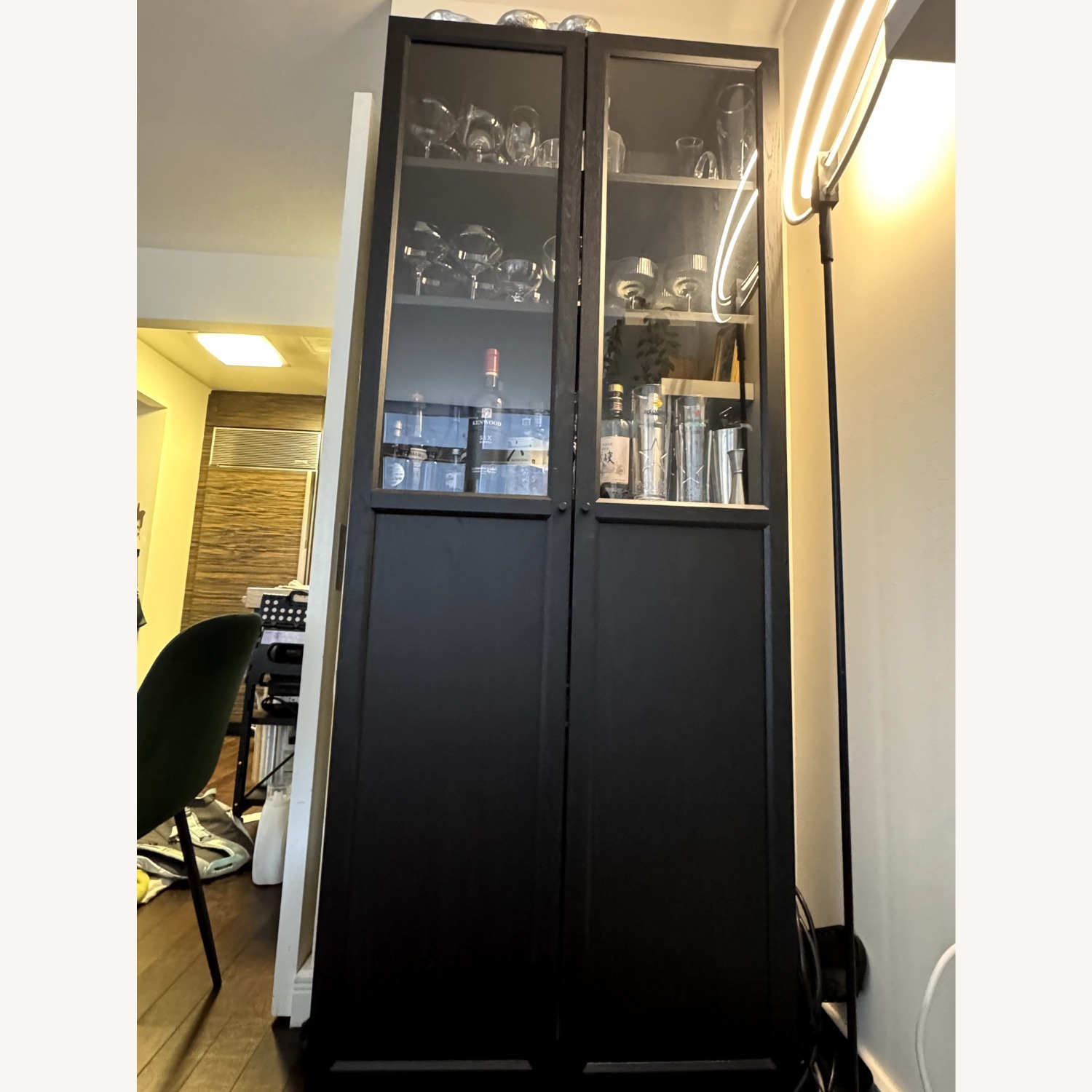 IKEA BILLY / OXBERG Black Bookcase - image-3