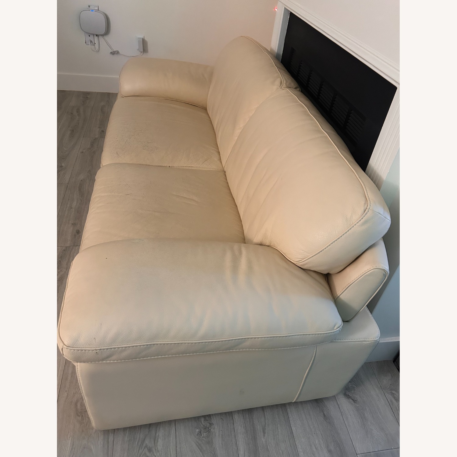 Velora Leather Loveseat - image-3