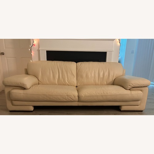 Used Velora Leather Loveseat for sale on AptDeco