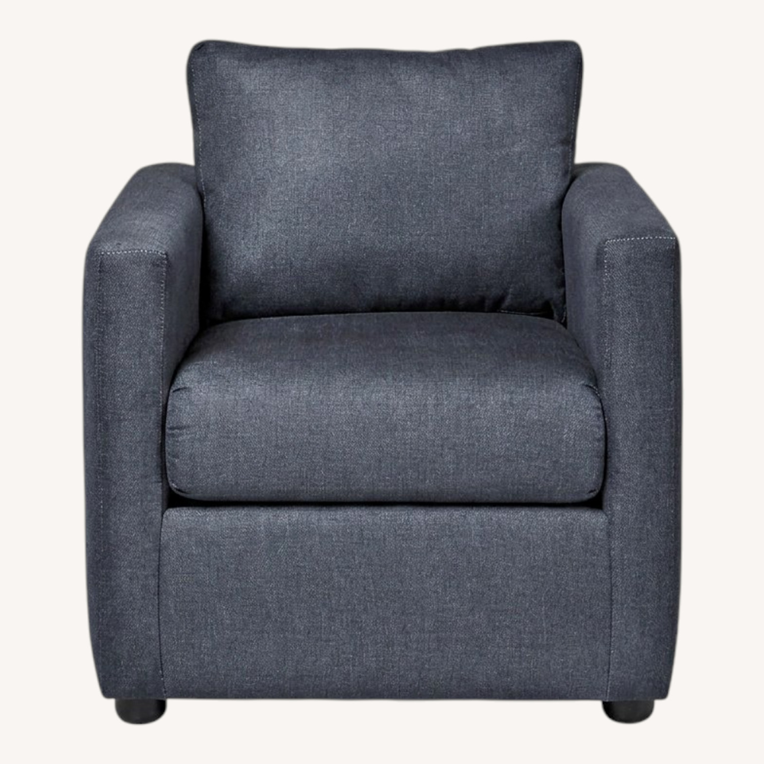 Cort Furniture Levi Blue Fabric Armchair - image-0