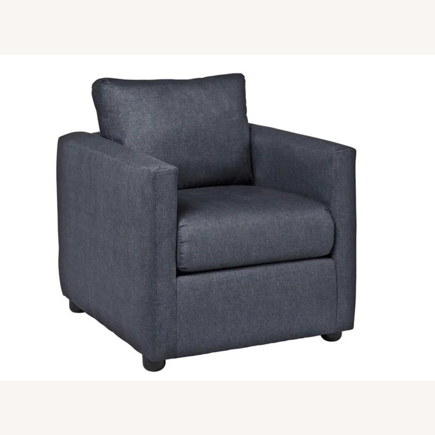 Cort Furniture Levi Blue Fabric Armchair - image-4
