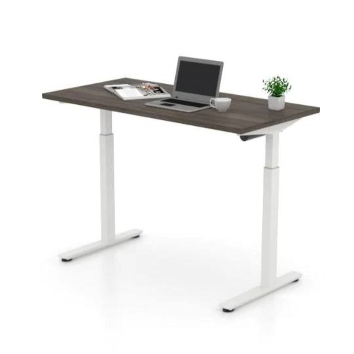 Offices To Go Dark Brown Desk - image-1