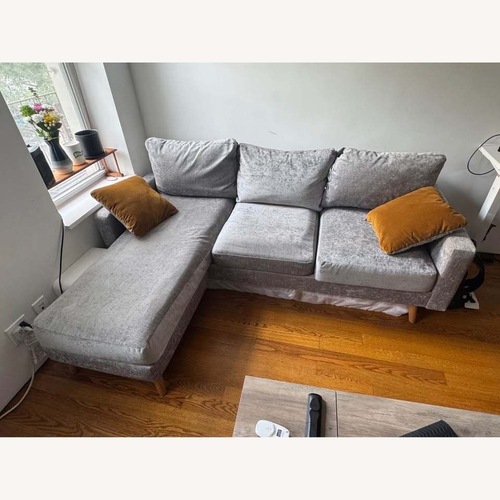 Used Inside Weather Gray Sectional Sofa for sale on AptDeco