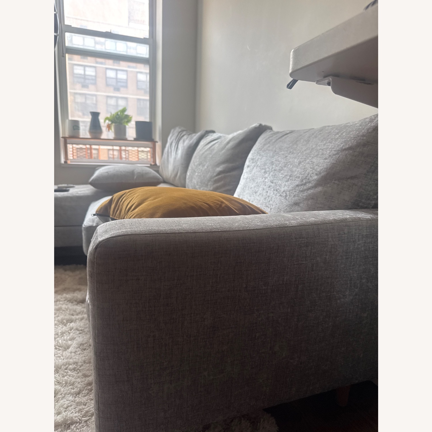 Inside Weather Gray Sectional Sofa - image-3