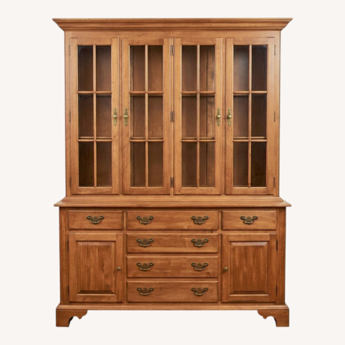 Used Vintage Ethan Allen 2-Piece Buffet and Hutch for sale on AptDeco