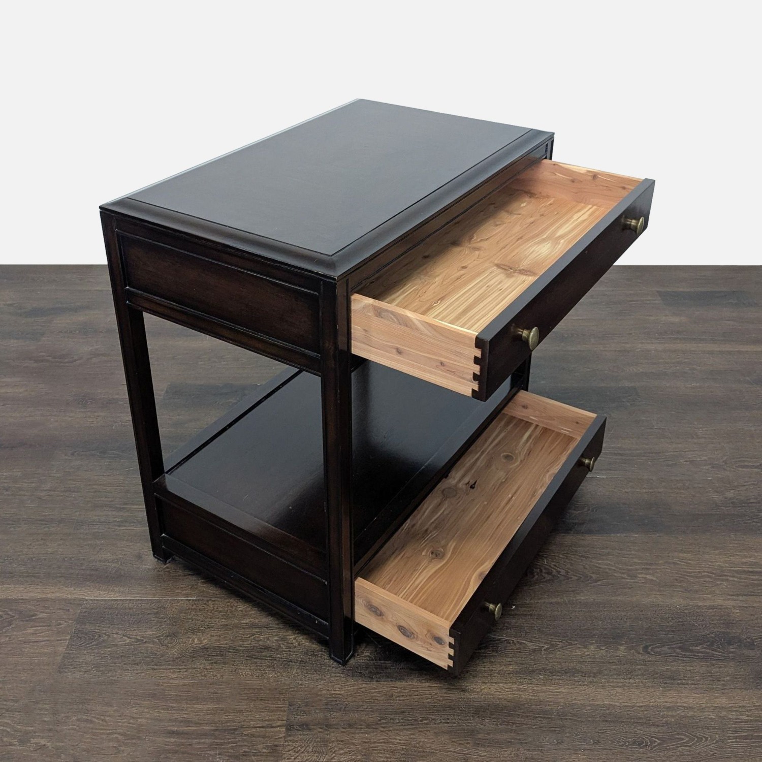 Restoration Hardware Two Drawer Nightstand - image-6