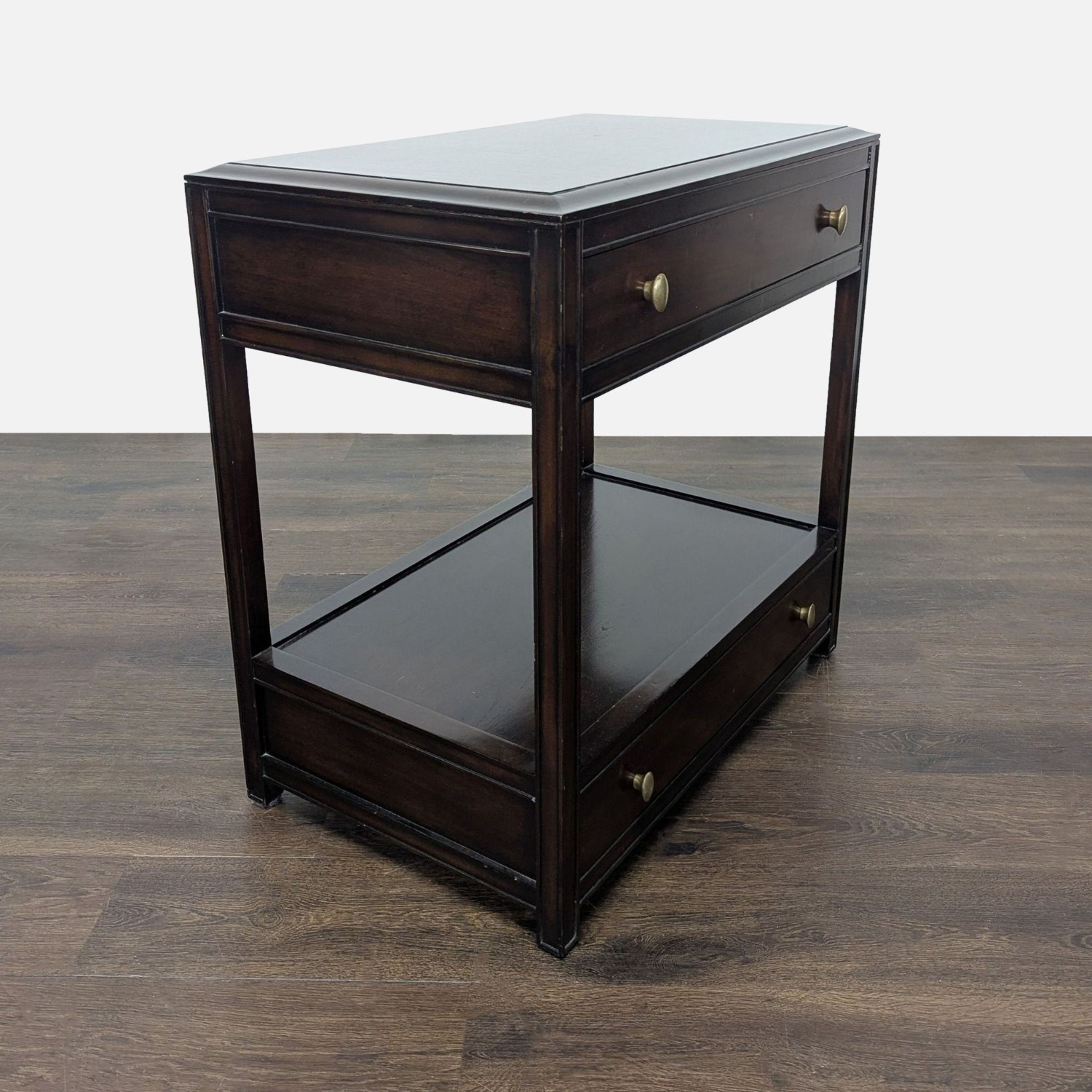 Restoration Hardware Two Drawer Nightstand - image-2