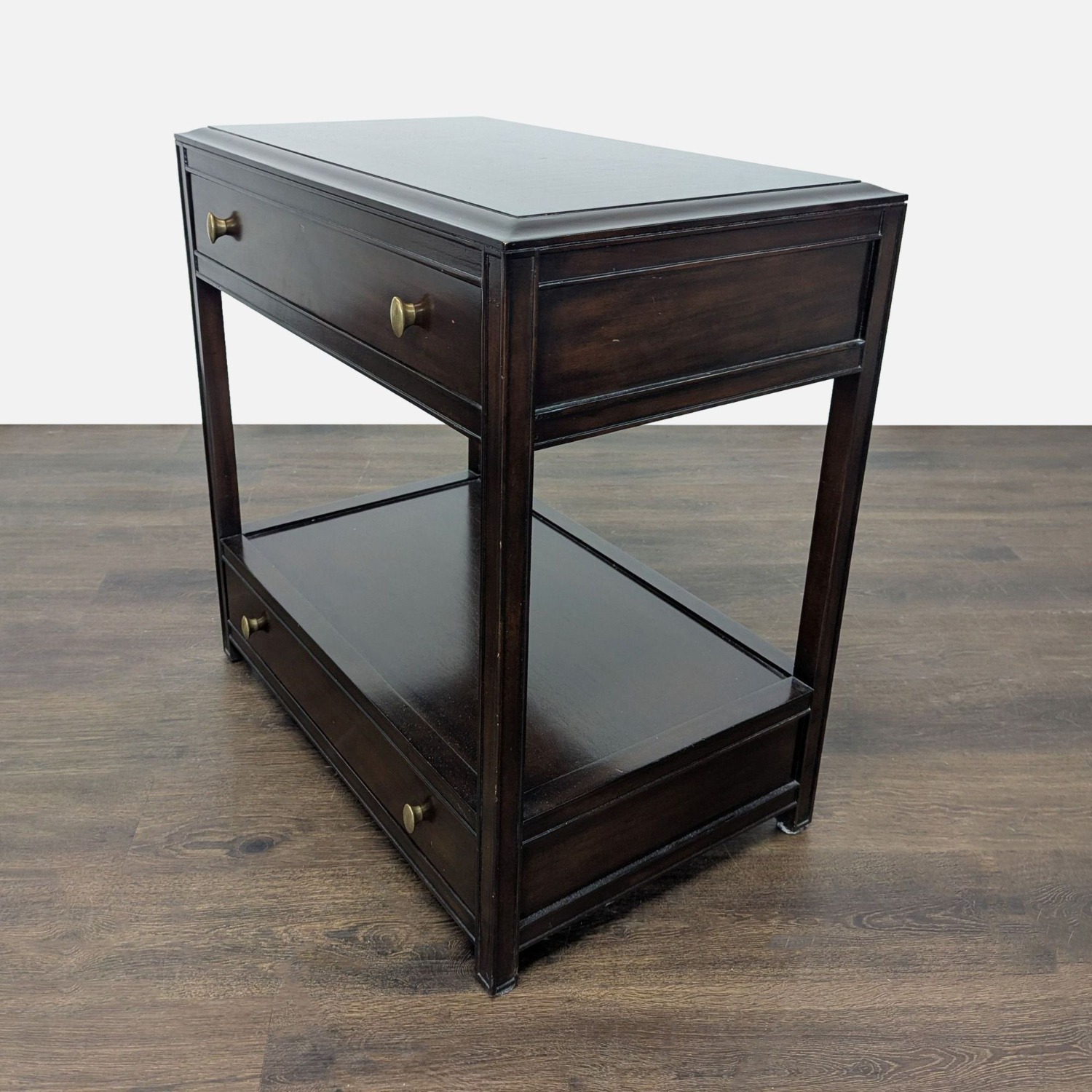 Restoration Hardware Two Drawer Nightstand - image-1