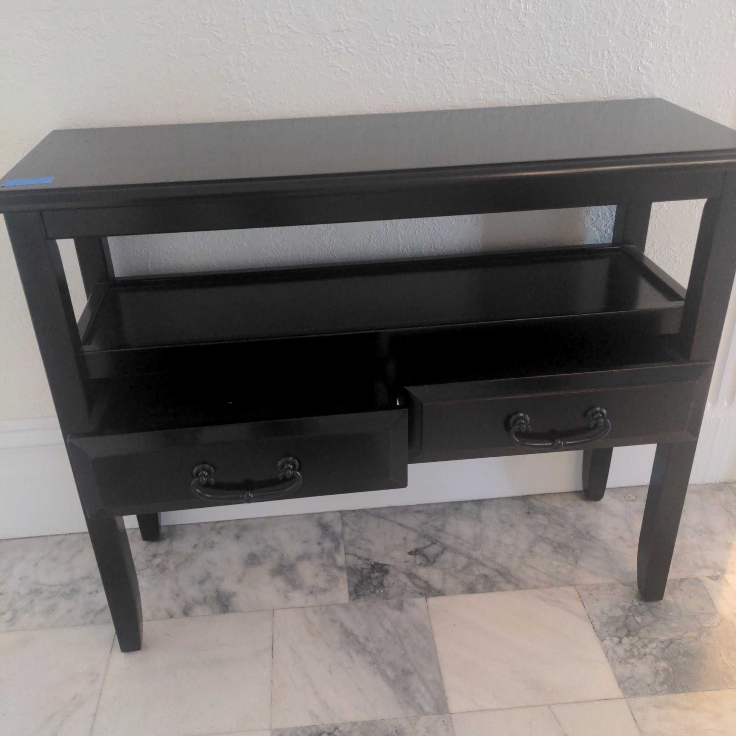 Pier 1 Sofa Table with Two Drawers - image-2