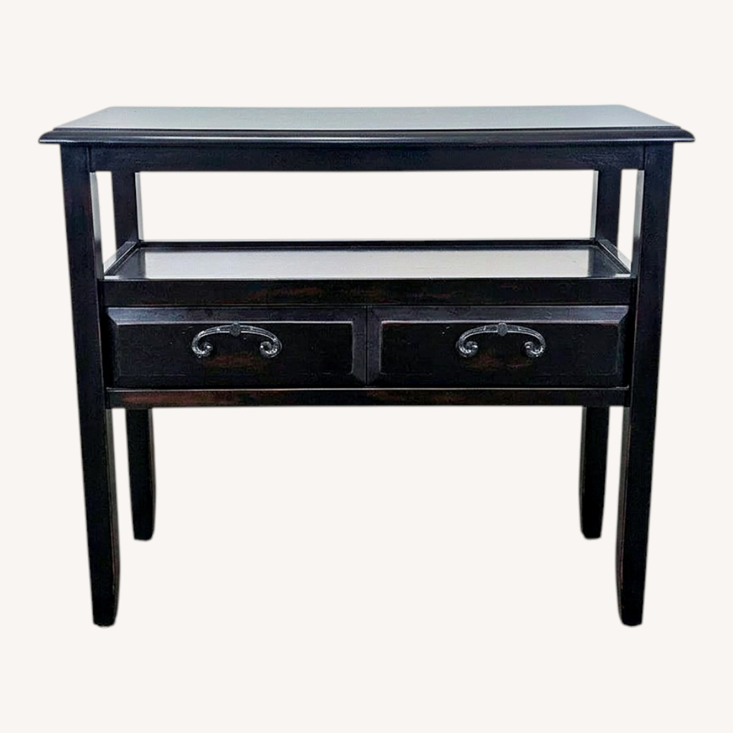 Pier 1 Sofa Table with Two Drawers - image-0