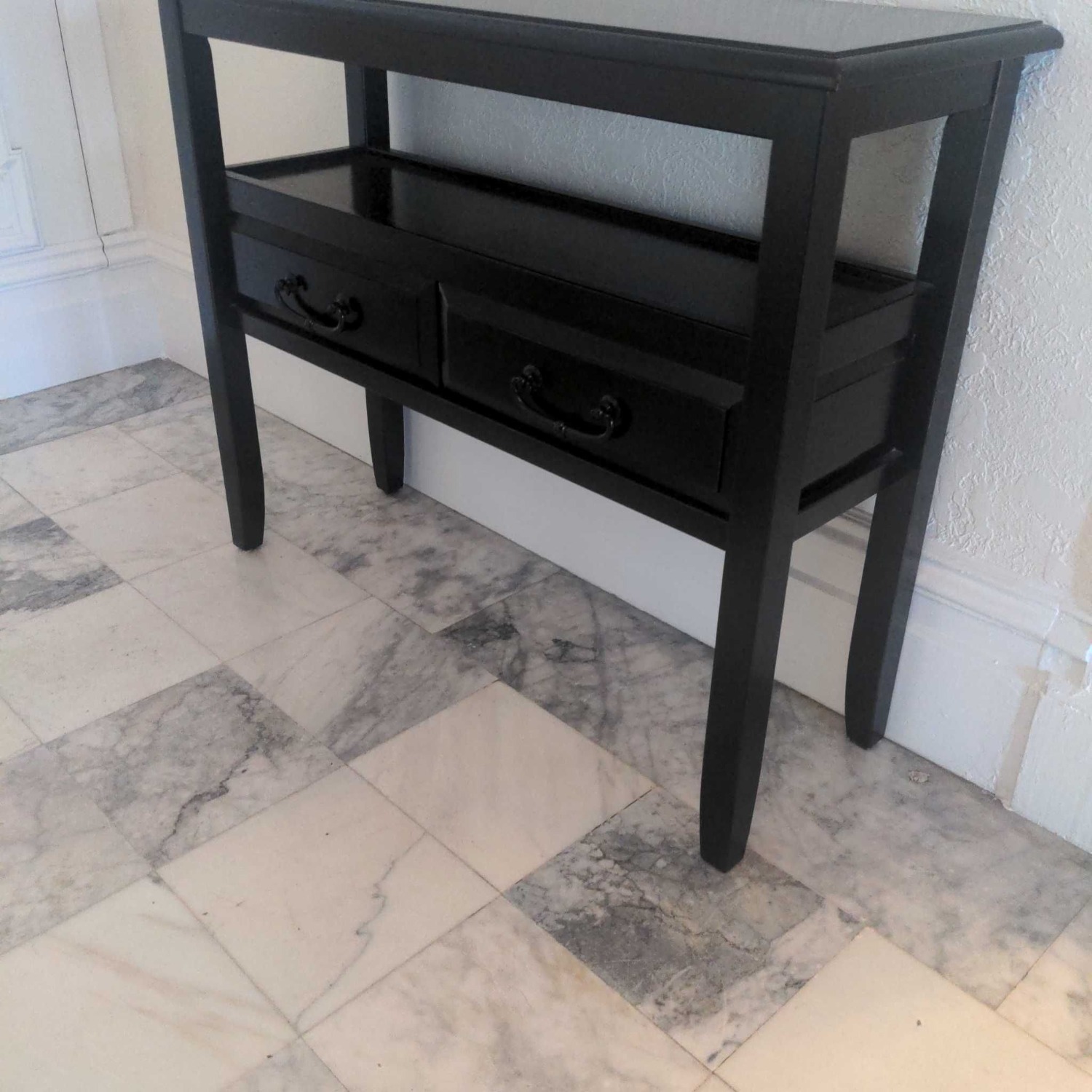 Pier 1 Sofa Table with Two Drawers - image-1