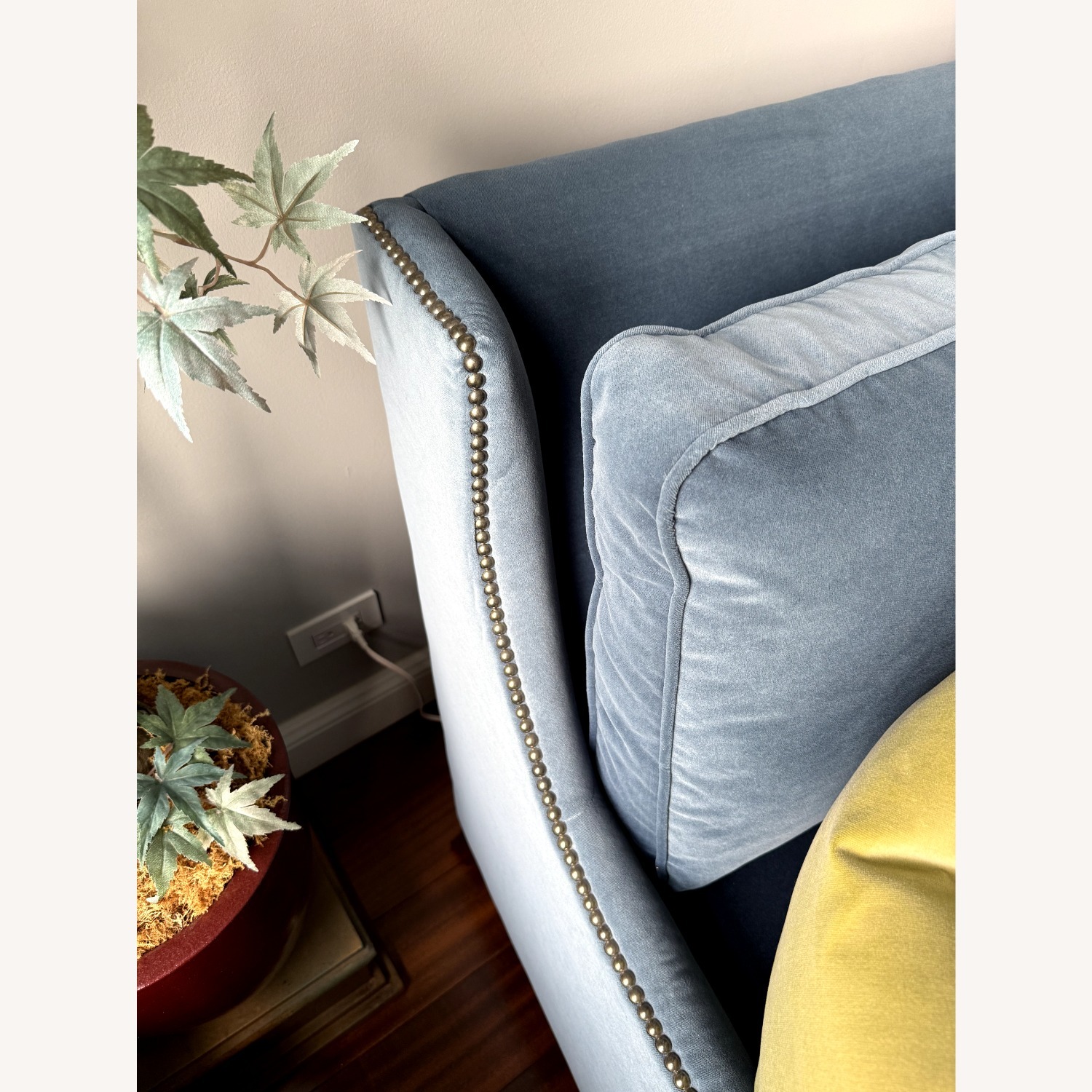 Robin Bruce Blue Velvet Sofa  - image-3