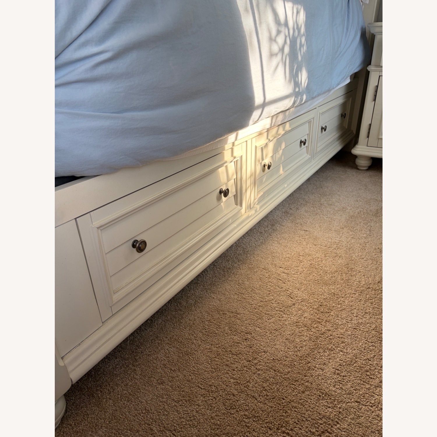 Ashley Furniture White Wood Queen Bed - image-3