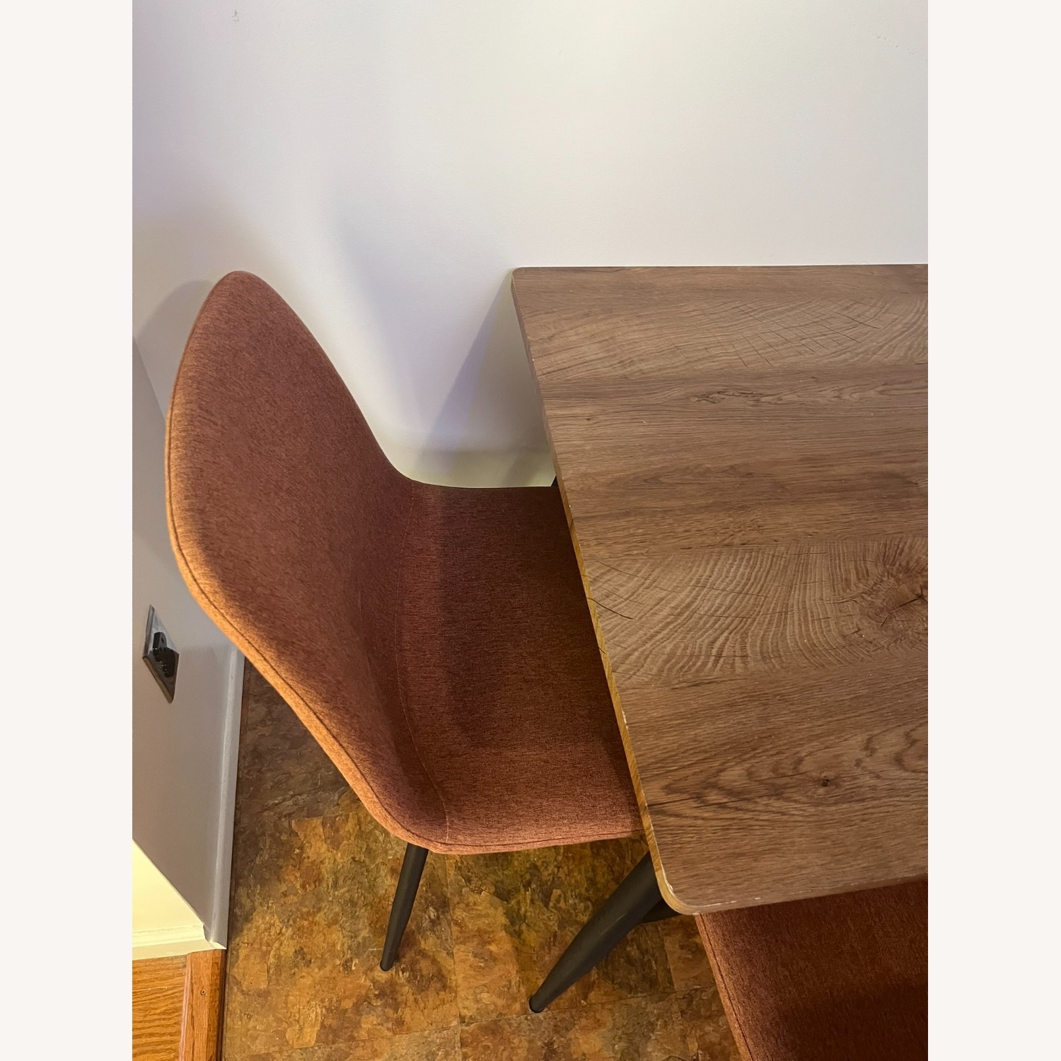Modern Dining Table + 4 Chairs Set - image-7