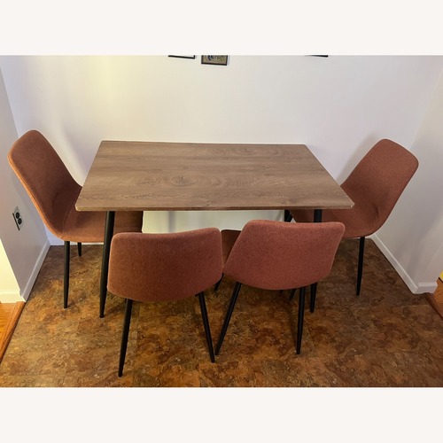 Used Modern Dining Table + 4 Chairs Set for sale on AptDeco