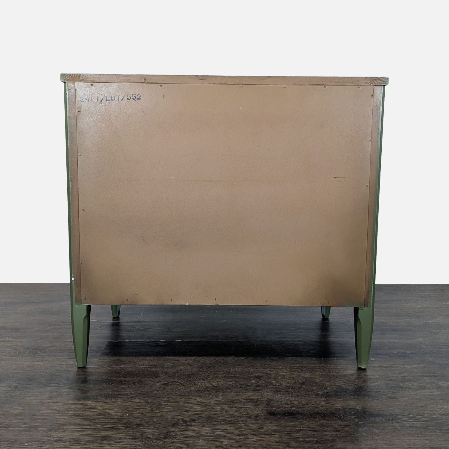 Three Drawer Nightstand with Metal Hardware	 - image-4